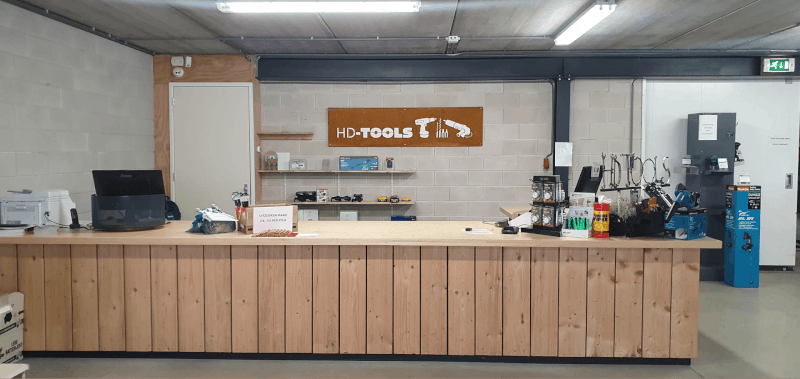 Pand / showroom van HD-Tools